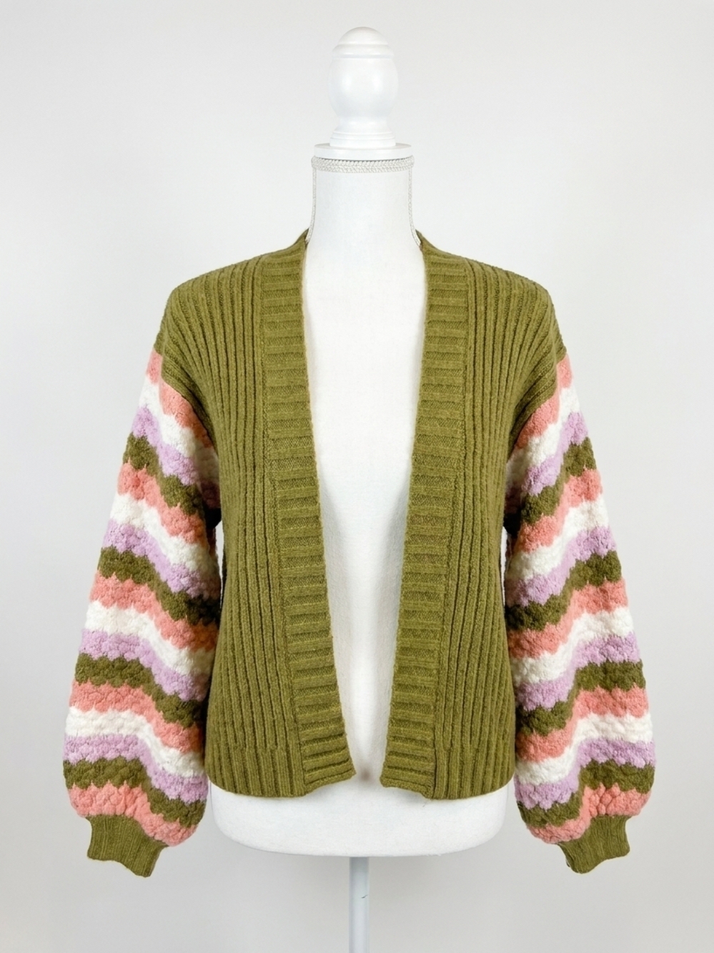NEW MARY SQUARE pippa cardigan green sweater in green